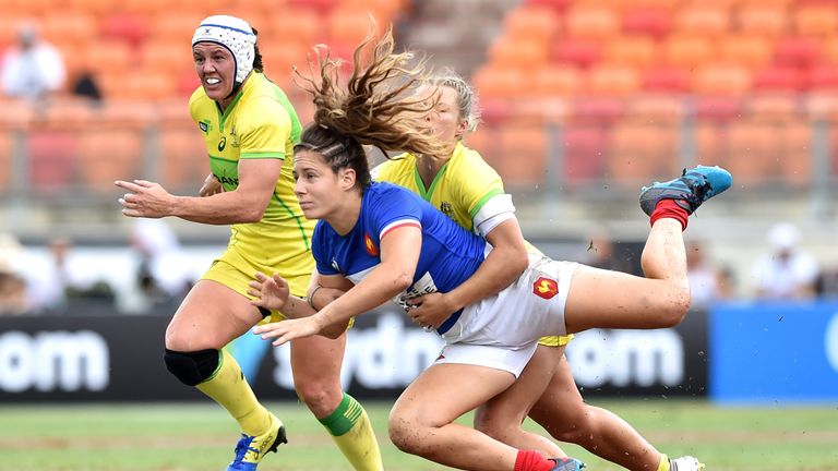 Marjorie Mayans featured for France's Women's Sevens team in Sydney last month