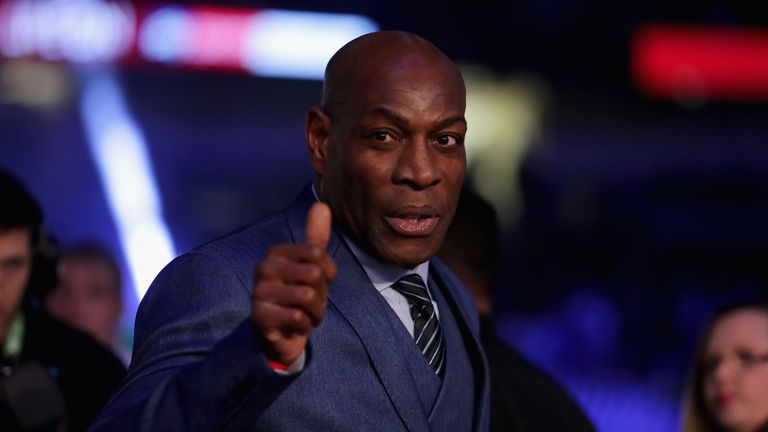 Frank Bruno at Principality Stadium on March 31, 2018 in Cardiff, Wales.