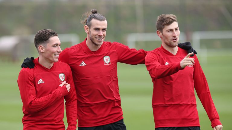 Gareth Bale Wales training
