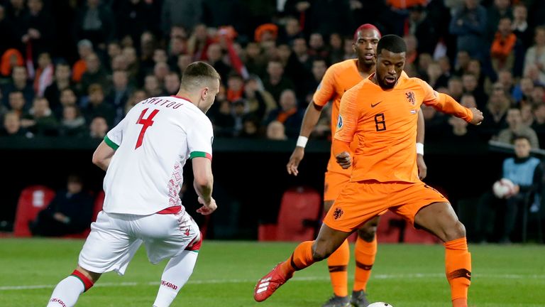 Georginio Wijnaldum slots home to extend Holland's lead over Belarus