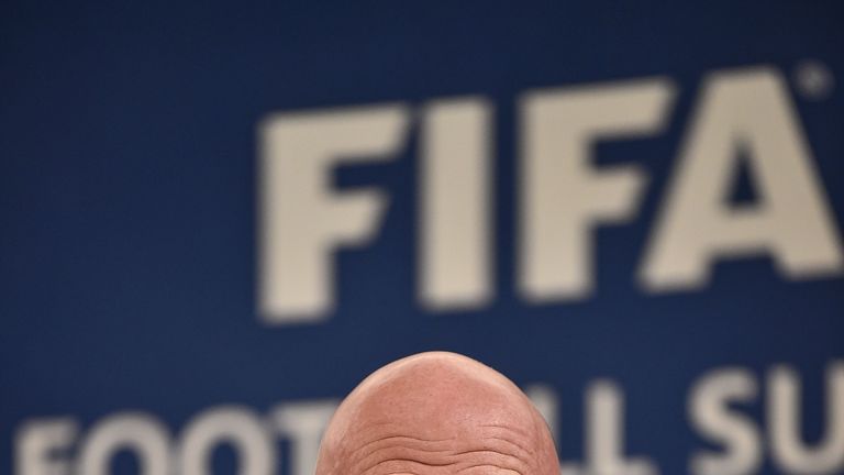 Gianni Infantino was elected as FIFA president in 2016.