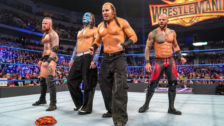 The Hardy Boyz helped Aleister Black and Ricochet fend off a four-on-two attack after their win over The Bar