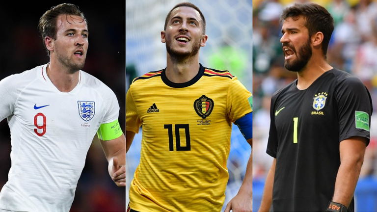 Premier League players Harry Kane, Eden Hazard and Alisson have been called up for the latest internationals 