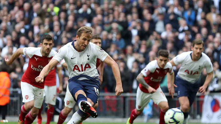 Harry Kane equalises from the penalty spot