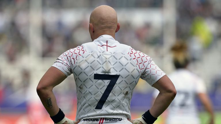 during match between ... at the HSBC Paris Sevens, stage of the Rugby Sevens World Series at Stade Jean Bouin on June 9, 2018 in Paris, France.