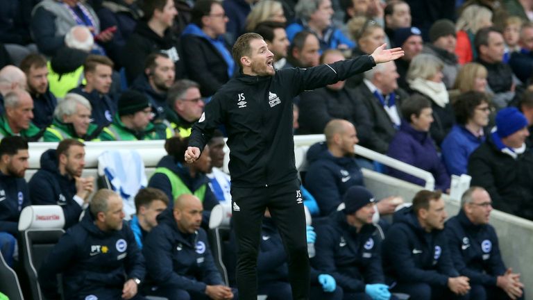 Jan Siewert was frustrated to lose 1-0 to Brighton on Saturday