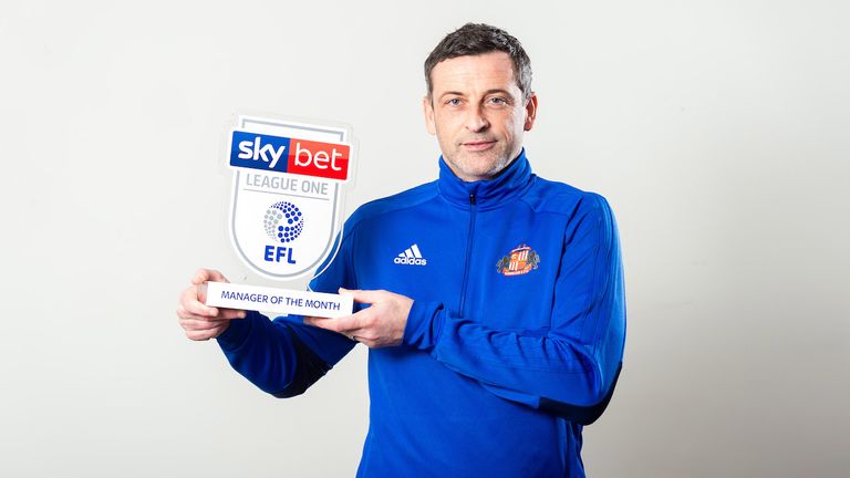 Jack Ross and Aiden McGeady of Sunderland wins the Sky Bet League One Manager and Player of the Month award - Mandatory by-line: Ryan Hiscott/JMP - 05/03/2019 - FOOTBALL - Radisson Blu Hotel - Bristol, England - Sky Bet Manager and Player of the Month Award