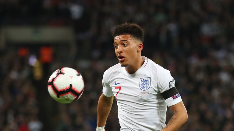 Jadon Sancho produced an impressive display at Wembley