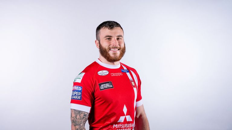 Picture by Allan McKenzie/SWpix.com - 17/01/2019 - Rugby League - Super League - Salford Media Day Headshots - The University of Salford, Media City, Salford, England - Jake Bibby.