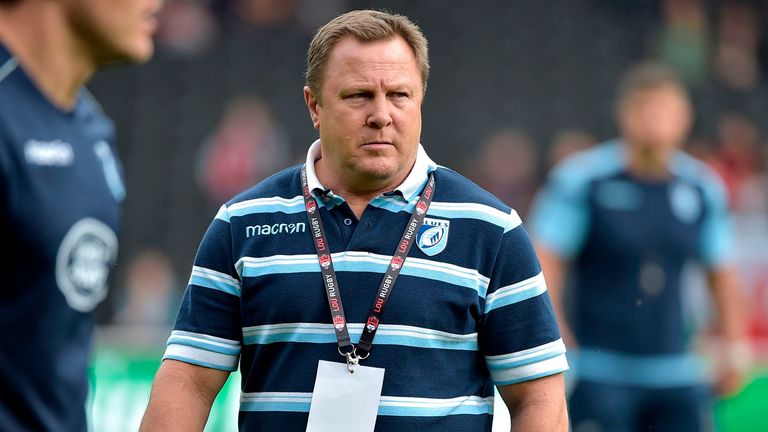 Cardiff Blues coach John Mulvihill 