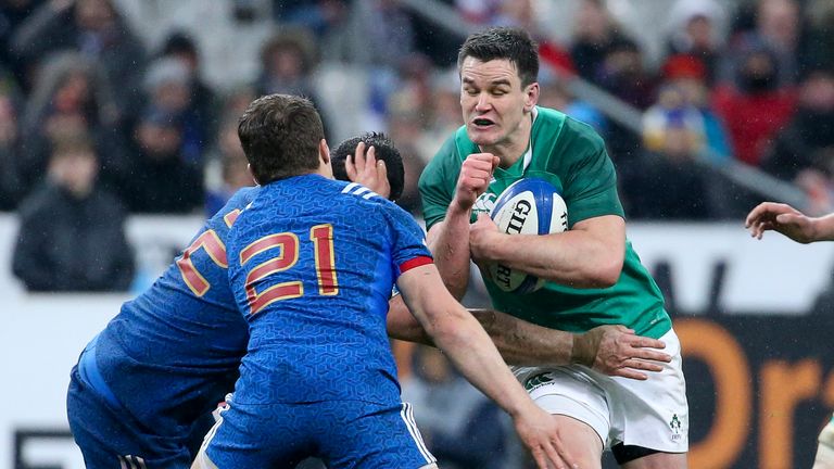 Johnny Sexton secured victory last year for Ireland in Paris last year