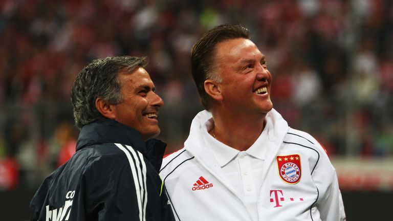 Van Gaal and Mourinho worked together at Barcelona before facing each other several times through their managerial careers