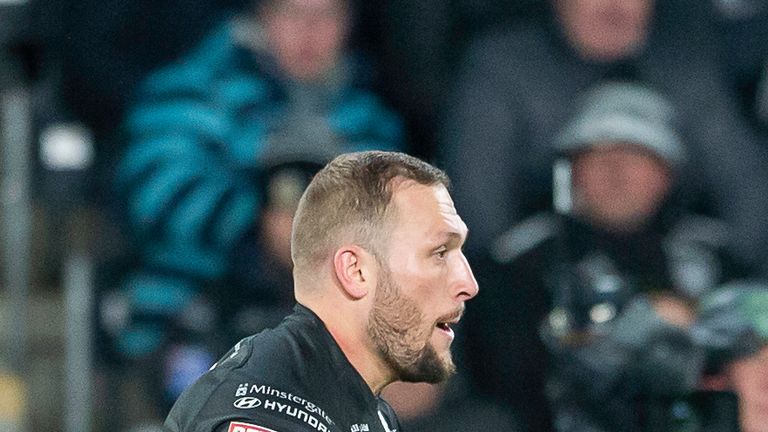 Picture by Allan McKenzie/SWpix.com - 07/02/2019 - Rugby League - Betfred Super League - Hull FC v Castleford Tigers - KC Stadium, Kingston upon Hull, England - Josh Griffin.