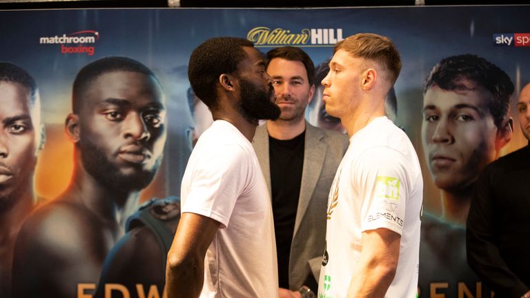 Joshua Buatsi and Liam Conroy go face-to-face during the final press conference ahead of their British light heavyweight title clash.