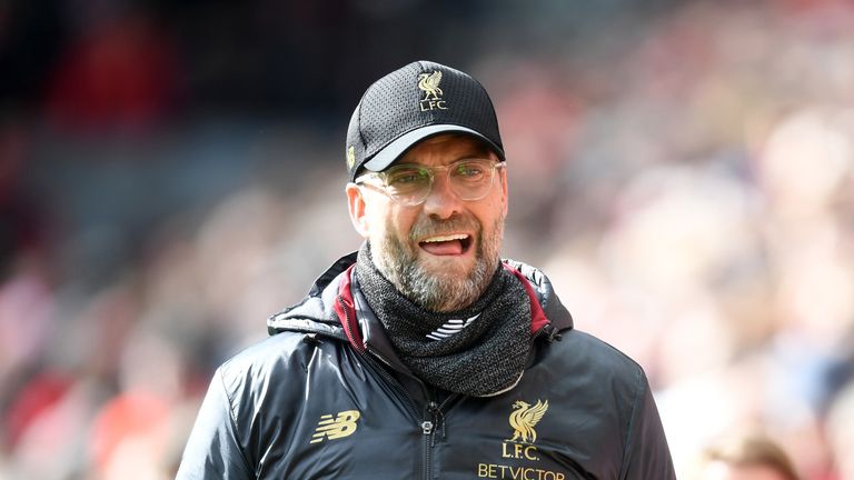 Liverpool manager Jurgen Klopp v Burnley