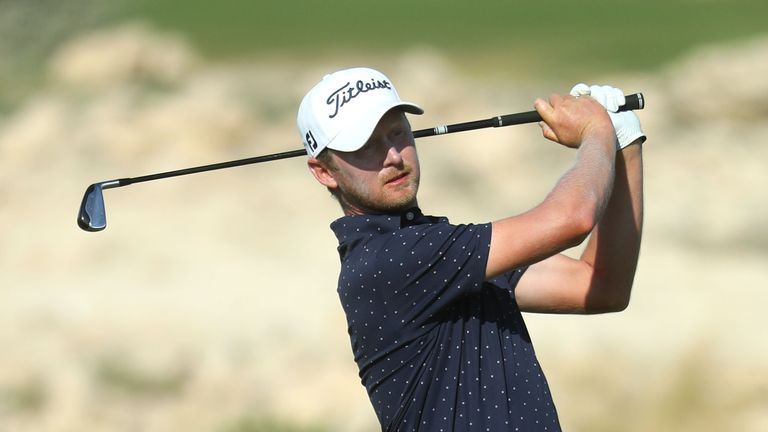 Justin Harding during the final round of the Qatar Masters