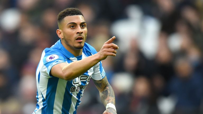 Karlan Grant, Huddersfield, Premier  League vs West Ham at London Stadium