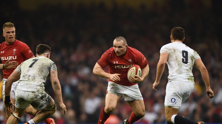 Wales hooker Ken Owens in action during the Guinness Six Nations match between Wales and England at Principality Stadium on February 23, 2019 in Cardiff, Wales.