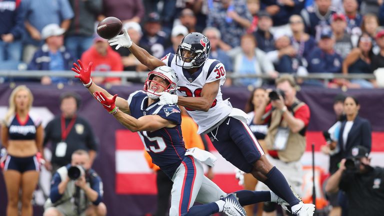 Kevin Johnson at Gillette Stadium on September 9, 2018 in Foxborough, Massachusetts.