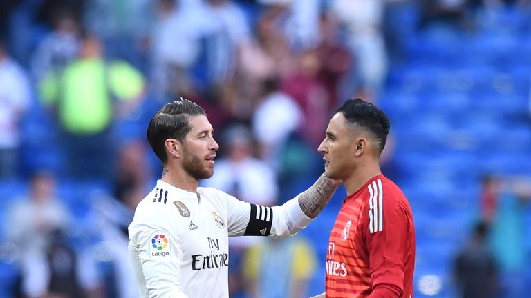 Keylor Navas was picked ahead of Thibaut Courtois in goal for Real Madrid by Zinedine Zidane