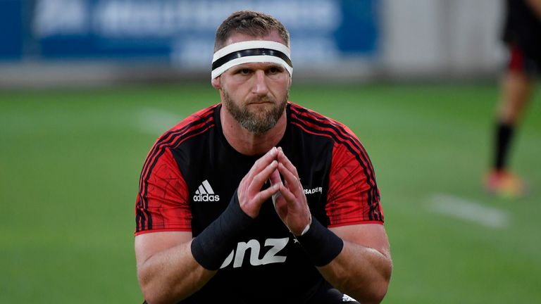 WELLINGTON, NEW ZEALAND - MARCH 29: .Kieran Read of the Crusaders during the round seven Super Rugby match between the Hurricanes and the Crusaders at Westpac Stadium on March 29, 2019 in Wellington, New Zealand. (Photo by Masanori Udagawa/Getty Images)