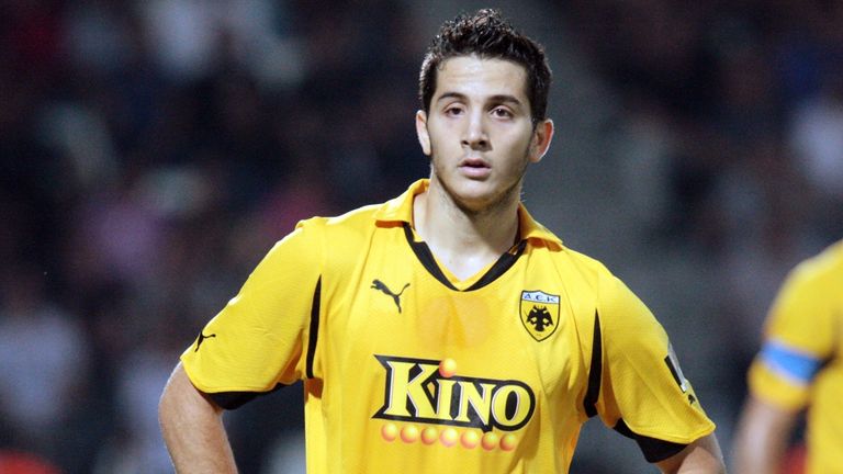 Kostas Manolas began his career with AEK Athens