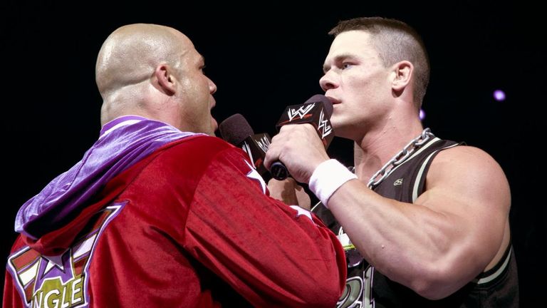 John Cena had his debut match against Kurt Angle in 2002 and their paths have crossed several times since