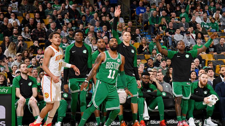 Kyrie Irving helped Boston to a victory over Atlanta Hawks