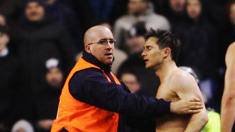 Lampard was attacked by a supporter in 2007