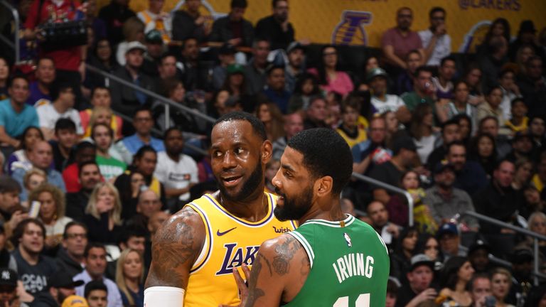 Kyrie Irving And Lebron James Each Score 30 Points As Boston