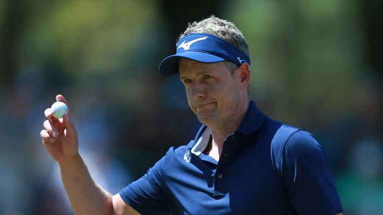 Luke Donald during the final round of the Valspar Championship