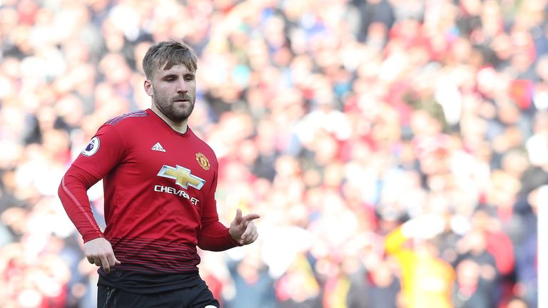 Luke Shaw Manchester United v Watford