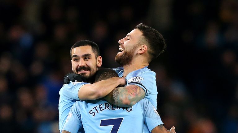 Manchester City saw off Watford thanks to Raheem Sterling's hat-trick