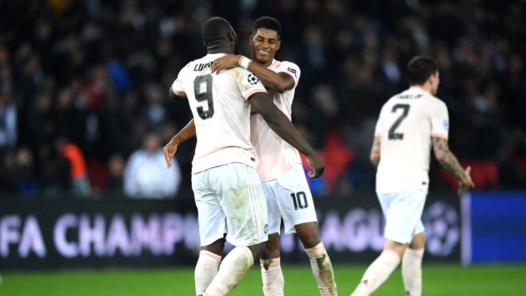 Rashford and Romelu Lukaku were both on the scoresheet as United triumphed against Paris Saint-Germain