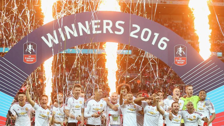 Van Gaal's United won the FA Cup in 2016