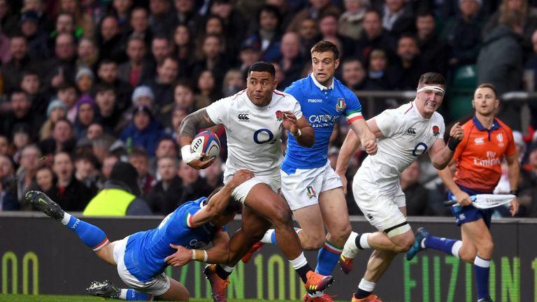 Manu Tuilagi was impressive for England against Italy