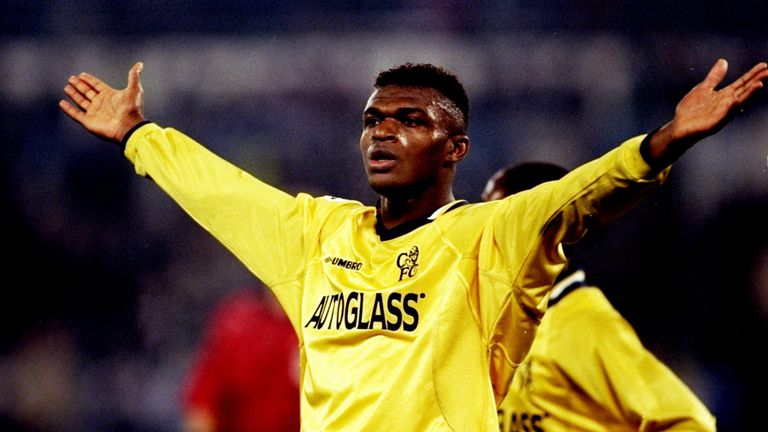 Marcel Desailly, Chelsea, Champions League game away at Lazio