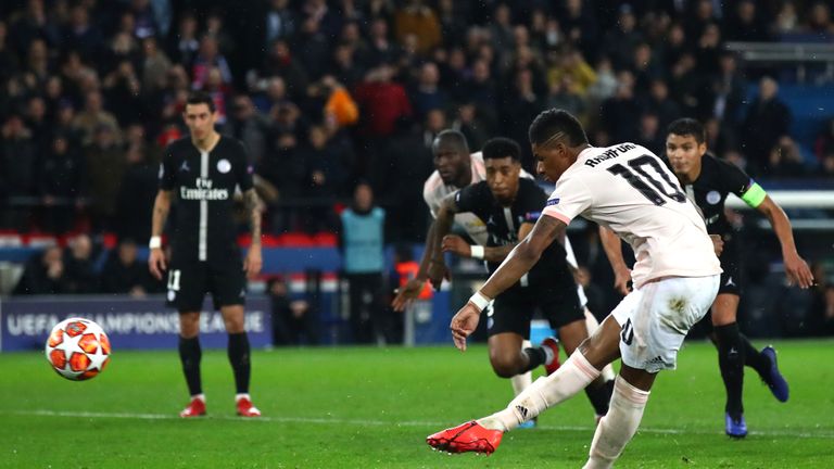 Paris Saint-Germain 1-3 Man Utd (3-3 On Agg): Var Pen Seals Historic  Champions League Comeback | Football News | Sky Sports