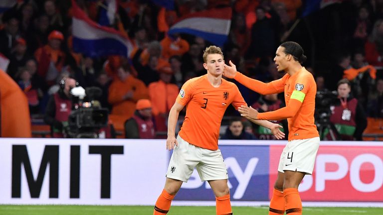 De Ligt e Van Dijk dell'Olanda.