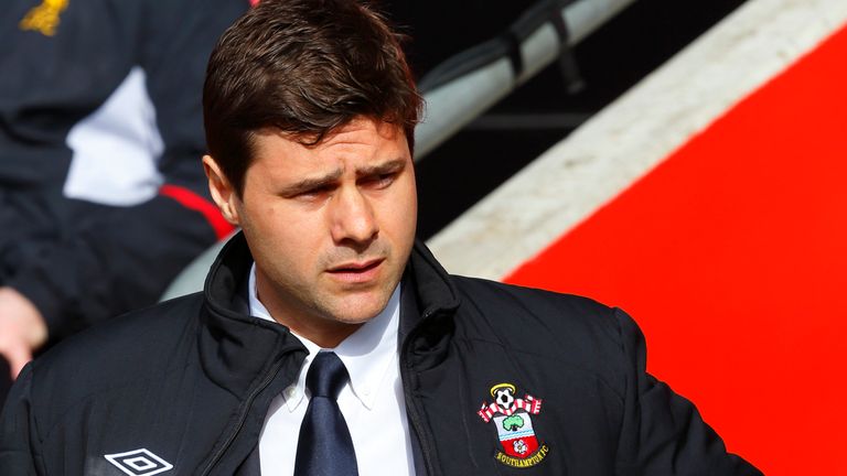 Mauricio Pochettino prior to a Premier League match between Southampton and Liverpool at St Marys' Stadium in 2013