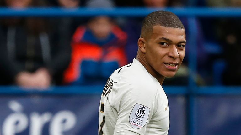 Kylian Mbappe scored twice as PSG came from behind to beat Caen