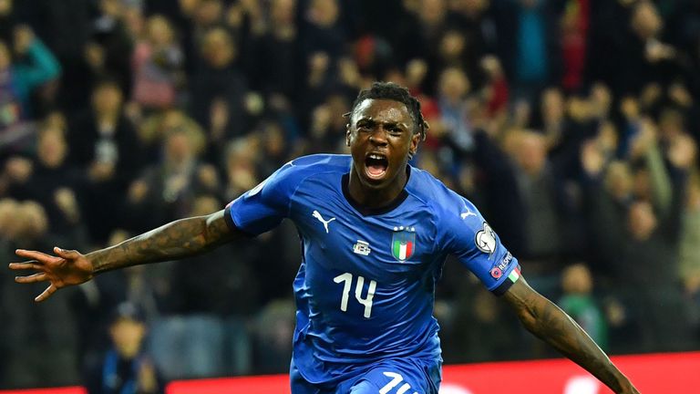 Moise Kean scored as Italy secured a comfortable 2-0 win over Finland