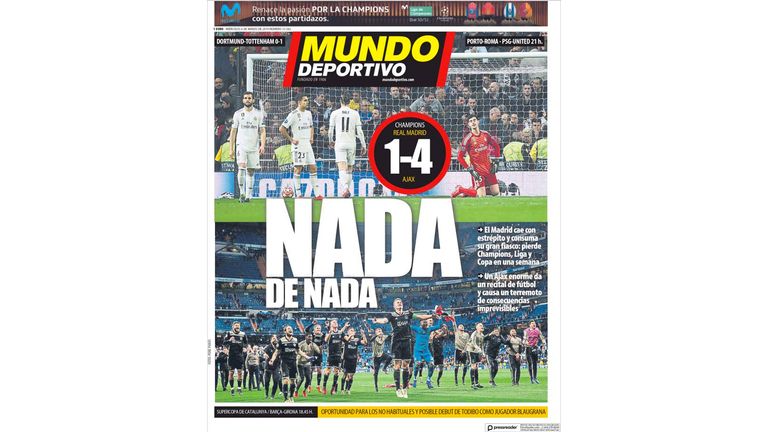 Front page of Mundo Deportivo