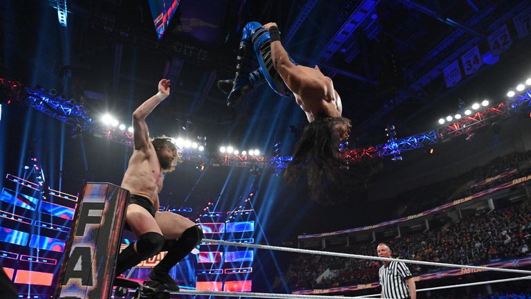 Mustafa Ali took to the skies in his WWE title match against Daniel Bryan