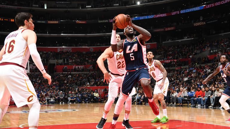 NBA LA Clippers against Cleveland Cavailiers