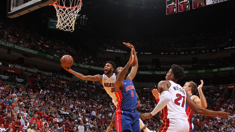 nba miami heat v detroit pistons