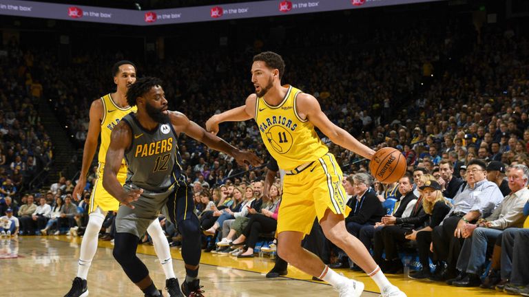 NBA Golden State Warriors v Indiana Pacers