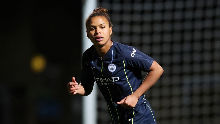 Nikita Parris during Reading Women and Manchester City Women at Adams Park on March 13, 2019 in High Wycombe, England. (Photo by Catherine Ivill/Getty Images)