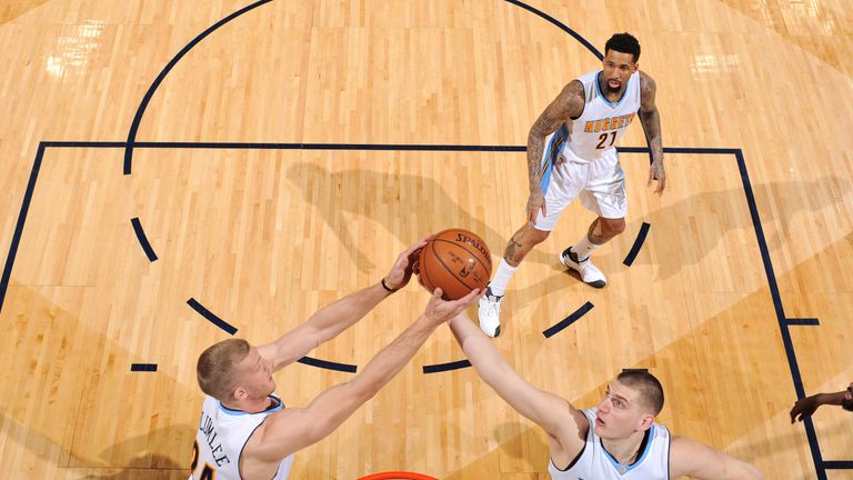 Mason Plumlee and Nikola Jokic have formed a formidable pairing for Denver this season