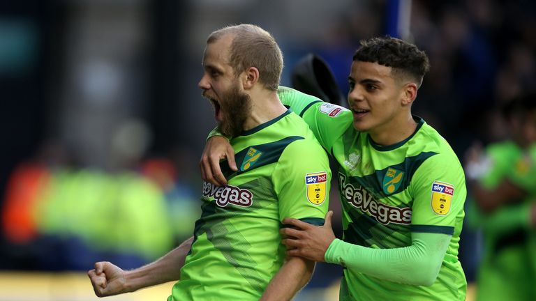 Norwich City's Teemu Pukki celebrates scoring his side's second goal of the game during the Sky Bet Championship match at The Den, London. PRESS ASSOCIATION Photo. Picture date: Saturday March 2, 2019. See PA story SOCCER Millwall. Photo credit should read: Steven Paston/PA Wire. RESTRICTIONS: EDITORIAL USE ONLY No use with unauthorised audio, video, data, fixture lists, club/league logos or "live" services. Online in-match use limited to 120 images, no video emulation. No use in betting, games or single club/league/player publications.